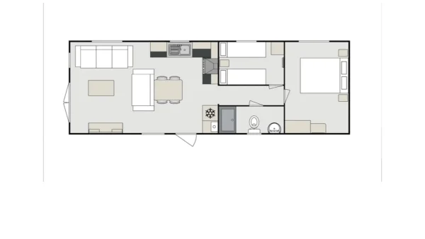 MIRAFLORESE 1100/2 11M00 X 3M70 2 CHAMBRES